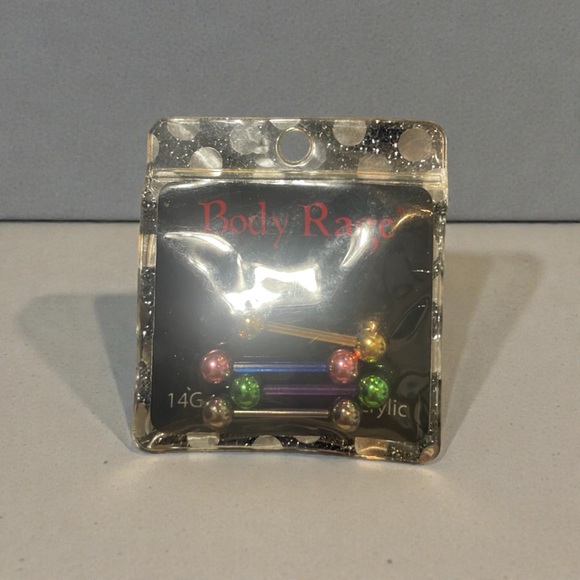 Colorful Body Rage Acrylic Piercing Set - Picture 1 of 2
